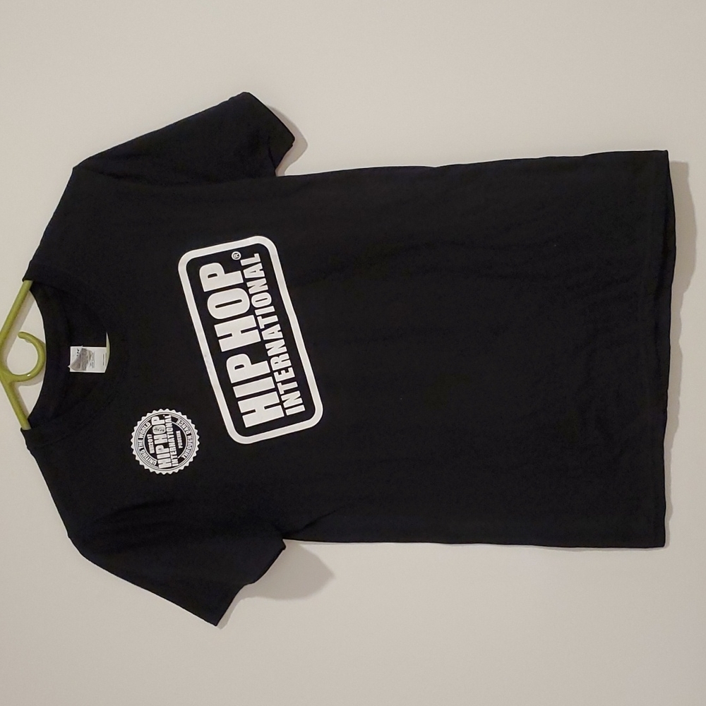Hip Hop International Commemorative black short sleeve tee Small EUC